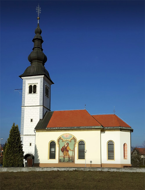 Slika župnijske cerkve pri Sv. Duhu